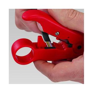 เครื่องมือปอกสายไฟ knipex-16 60 06 SB สำหรับสายโคแอกซ์และข้อมูลเครื่องมือเดินสาย4003773077961 - Product Image 2