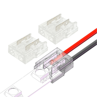 Conectores FOB de tira LED de un solo color Conector COB para IP20 5mm-2pin PCB Cable de alimentación para carcasa de PC Aplicación FPC Latón