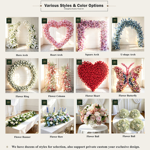 Sfondo Personalizzato con Foglie Verdi Realistiche e Sfera Floreale per Decorazione di Matrimoni ed Eventi - Product Image 4