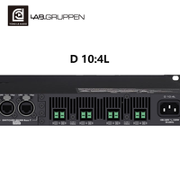 Amplificateur de puissance audio professionnel OEM D10:4L 4 canaux Surround 4250W Boîtier métallique Noir Réseau Dante 88 Haute fidélité