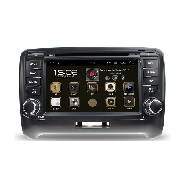 Car GPS Navigation System Android Touch Screen With Wifi Auito Video Stereo DVD Player for Audi TT MK2 2006-2014