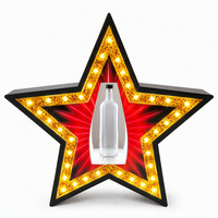 Wiederaufladbarer Maßgefertigter Flaschenhalter Wein Bier Acryl-Ständer LED-Licht Flaschen-Glorifier Präsentationsständer