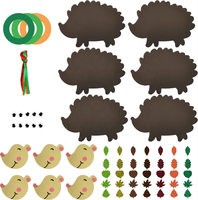 2024 Neues DIY Girlanden-Set Festliche Partydekoration Vliesstoff Igel-Anhänger Atmosphärischer Tier-Patch Filzstoff