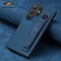 Étui de téléphone en cuir PU avec dragonne et support pour Samsung Galaxy S26 S25 S24 Ultra S23 S22 S21 S20 FE Note 20 A12 51