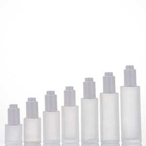 Flaconi in Vetro Vuoti Rotondi da 10ml, 20ml, 50ml con Tappo Contagocce a Pompa <span class=keywords><strong>per</strong></span> Contenitori di Lozioni, Oli e Cosmetici - Product Image 2