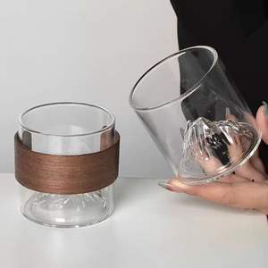 Taza de vidrio transparente de borosilicato de alta resistencia a la temperatura, taza de té de una sola capa para oficina, juego de tazas de té para el hogar. - Product Image 3