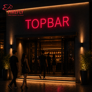 Letrero de Neón LED Rojo Personalizado, <span class=keywords><strong>Luz</strong></span> de Neón Acrílica 3D, Letrero con Logotipo Comercial para Decoración de Pared de Bar, Club o Fiesta - Product Image 3