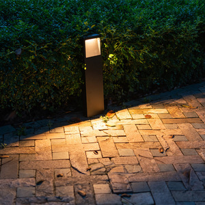 Lampes LED de jardin modernes minimalistes IP65, blanc chaud, étanches, en aluminium, pour éclairage paysager d'arbres et villas - Product Image 2