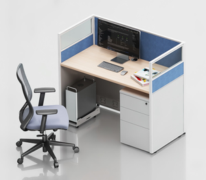 Звуконепроницаемая рабочая станция с мобильным шкафом, эргономичный стол, модульная система хранения, небольшой офисный стол - Product Image 5