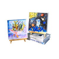 Kits de cadre photo de peinture d'art stéréoscopique 3D DIY