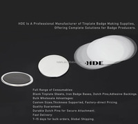 Composants vierges pour badges à épingle, attaches de sécurité, pièces de boutons en fer blanc pour cadeaux promotionnels et souvenirs, boutons à épingle, film Mylar