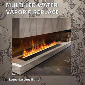 यूरोपीयन होम होटल इनडोर इलेक्ट्रिक फायरप्लेस एलईडी लौ रंग मल्टी-फंक्शन वाष्प भाप ऑटो पानी भरने वाले रिमोट - Product Image 2