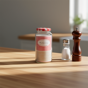 Botella de Vidrio Cilíndrica de 12U 1L para Almacenamiento, Organización del Hogar y Uso en la Oficina, con Cubierta Elegante para Condimentos - Product Image 3