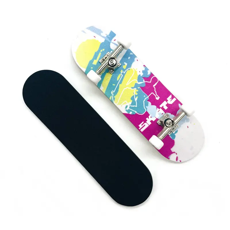Logotipo personalizado dedo skate tech deck rampas madeira barato dedo pequeno skate