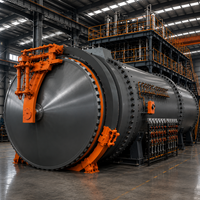 Autoclave Industrial Certificado por ASME para Estructuras Gigantes con 500 ℃   Sistema de Calefacción y Refrigeración de Agua Uniforme