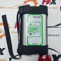VOCOM1 PTT de Cabeza Redonda 28241 para Herramienta de Diagnóstico para Camiones Pesados y Excavadoras con Opciones USB/Disco Duro