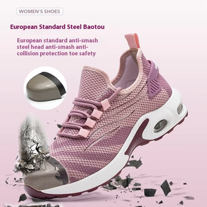 Scarpe di sicurezza per il tempo libero da donna di moda facili da indossare scarpe da lavoro Anti-caduta all'ingrosso con rete sportiva - Product Image 2