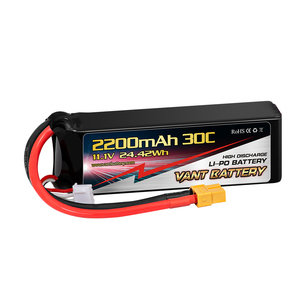 Vant/Xung/zeee/gensace/kypom/maxamps/nano-công nghệ LiPo pin <span class=keywords><strong>2200mAh</strong></span> <span class=keywords><strong>11.1V</strong></span> 3S 30C với XT60 cho đa cánh quạt RC bay không người lái - Product Image 1