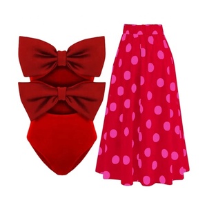 2025 שחור לבן רטרו שתי חתיכות בגד ים קשת עניבה בגדי ים בגד ים בגד גוף בגדי ים לנשים - Product Image 6