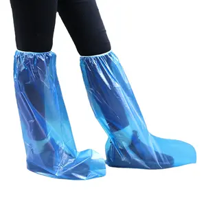 带弹性靴罩的一次性PE塑料雨靴