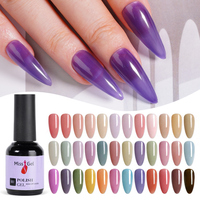 MissGel Gel Cristal Translucide OEM Rebranding Nails Supplies Salon Bulk High Pigment Esmalte Permanentes UV Nail Gel Polish