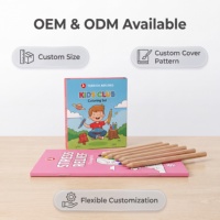Ensemble de crayons de couleur et carnet de croquis pour enfants, bois naturel, hexagonal, non toxique, cadeau artistique, couverture personnalisée, logo OEM ODM, papier en vrac, 6 couleurs