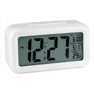 Sveglia JUSTAMINUTE Multifunzione con snooze Bianco JD9519B - Product Image 2