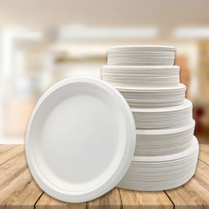 <span class=keywords><strong>Assiette</strong></span> jetable en pulpe de papier biodégradable, carrée, épaisse, imperméable et résistante à l'huile, pour pique-nique, barbecue, fêtes et restaurants - Product Image 3