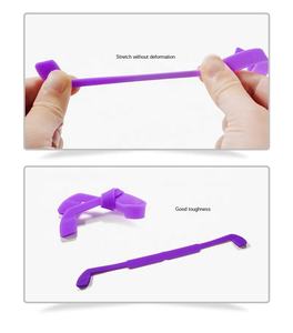 Bracelet <span class=keywords><strong>de</strong></span> lunettes en Silicone plat pour enfants, bande <span class=keywords><strong>de</strong></span> sécurité, <span class=keywords><strong>sangle</strong></span> <span class=keywords><strong>de</strong></span> cou, retenue <span class=keywords><strong>de</strong></span> lunettes <span class=keywords><strong>de</strong></span> soleil, cordon <span class=keywords><strong>élastique</strong></span> antidérapant - Product Image 4
