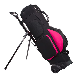 Dericsson Lady Wheeled <b>Golf</b> Stand Bag 7-Way Divider&Double Shoulder Straps <b>Golf</b> Bag with Wheels and Stand Custom Logo Supported - Product Image 1