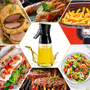 Rociador de aceite Jm de 180 ml, de vidrio apto para alimentos, con botón de presión para parrilla y freidora de aire. - Product Image 3