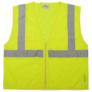 אפוד רשת רב-כיסים מחזיר אור <span class=keywords><strong>Hi</strong></span> <span class=keywords><strong>Vis</strong></span>, תקן ANSI/ISEA107 Class 1, נושם, ייבוש מהיר, לבטיחות בתנועה - Product Image 6