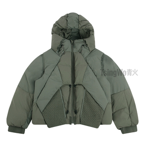 Usa Hot Sale Custom <span class=keywords><strong>Logo</strong></span> Gedrukt Tactische Winter Warme Puffer Jassen Capuchon Streetstyle Met Letter Patroon - Product Image 1