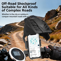 Support de téléphone pour moto TKT, design casque, coque ABS, résistant à l'eau, pour la conduite en extérieur, fixation sur guidon, antichoc, pour Samsung