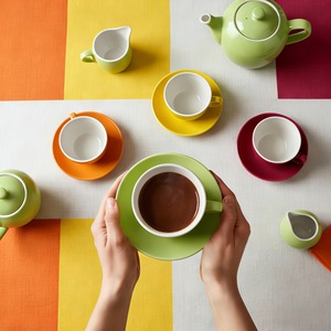 Colorful <b>Ceramic</b> Coffee <b>Cup</b> Set Multicolor Wide Mouth Microwave Safe For Party And Daily Use - Product Image 3