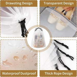 Premium EVA Frosted Drawstring <b>Bag</b> Custom Printed Garment Packaging <b>Bag</b> For Brand Promotion - Product Image 5