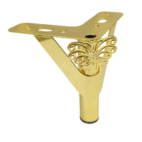 Nouvelle Arrivée Pieds de Canapé en Métal Doré Modernes et Durables pour Meubles de Maison, Quincaillerie de Support pour Canapé et Armoire