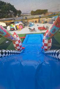 2025 New phổ biến Inflatable ngoài trời các chướng ngại vật Inflatable tên lửa trở ngại với hồ bơi cho doanh số bán hàng - Product Image 5