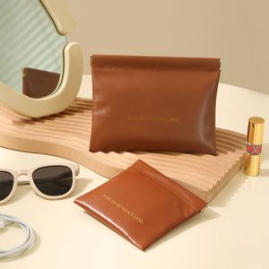 Summer Portable Small <b>Mini</b> Pocket Makeup Storage <b>Bag</b> Pu Leather Sweatproof Cosmetic Pocket <b>Bag</b> for Women - Product Image 1