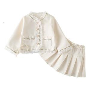 <span class=keywords><strong>Elegante</strong></span> <span class=keywords><strong>Completo</strong></span> Primaverile e Autunnale per Ragazze in Stile Coreano: Giacca a Maniche Lunghe e Gonna Plissettata - Product Image 5