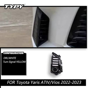 Đèn sương mù <span class=keywords><strong>LED</strong></span> TYPY DRL cho Toyota Yaris Ativ <span class=keywords><strong>Vios</strong></span> 2022-2023, đèn chạy ban ngày, đèn pha cản trước, bộ dây dẫn 12V - Product Image 4