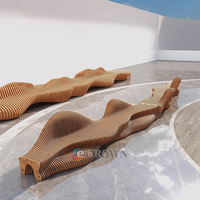 Design Brushed Fixture Service Bench Shopping Mall Flant Indoor First Walking Luxury Sock Public Bench