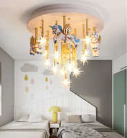 Lampe princesse Pegasus en verre rose, chandelier et luminaire suspendu, maison de poupée, pour enfant, livraison gratuite