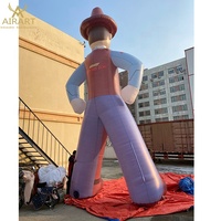 Figure de cowboy gonflable pour activités de plein air, Cowboy gonflable pour la publicité