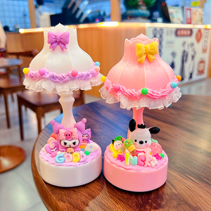 ชุดไฟกลางคืน DIY ขนาด 18 ซม. ของเล่นงานฝีมือพลาสติกสำหรับเด็กผู้หญิงอายุ 5 7 ปี ธีมการ์ตูนไม่มีแบตเตอรี่ - Product Image 2