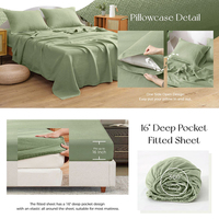 Ensemble de draps plats 4 pièces en lin 100% sur mesure, moderne, écologique, 300 fils, anti-acariens, antibactérien (taille King) pour hôtel