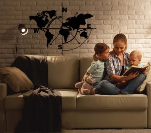 Vente en gros de carte <span class=keywords><strong>du</strong></span> <span class=keywords><strong>monde</strong></span> personnalisée à la mode, décoration murale en métal pour salon et <span class=keywords><strong>maison</strong></span>, tenture murale en acier - Product Image 6