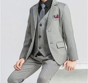 Costume de mariage pour garçons, ensemble 4 pièces formel (blazer, gilet, pantalon, cravate) pour photographie, anniversaire, cérémonie, smoking, déguisement - Product Image 3