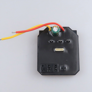 Carte de contrôle de perceuse électrique Liqing Jieyue 18-21V, module de commande de vitesse pour batterie lithium sans balais, modèle 123 en ABS noir et métal - Product Image 1