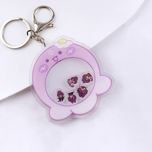 Sáng tạo tùy chỉnh điền vào của riêng bạn Acrylic Anime Charms DIY Acrylic Keychain Shaker - Product Image 3